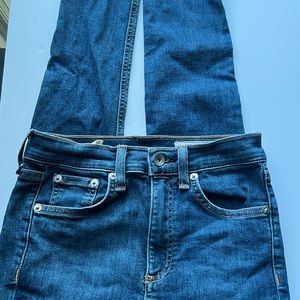 Rag & Bone High Rise skinny Ankle Blue Jeans size 24